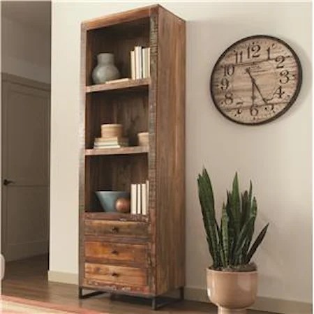 Tall Open Bookcase